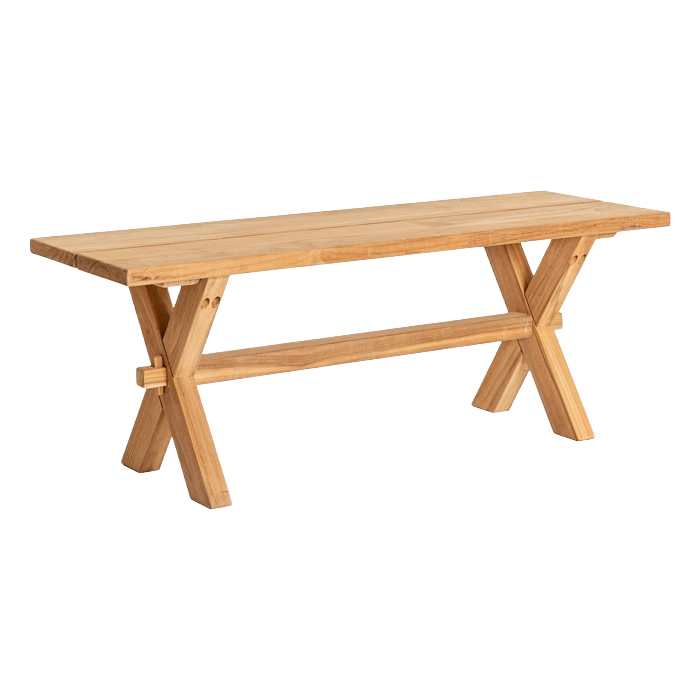 Teak Plank Bench 1.2m cutout
