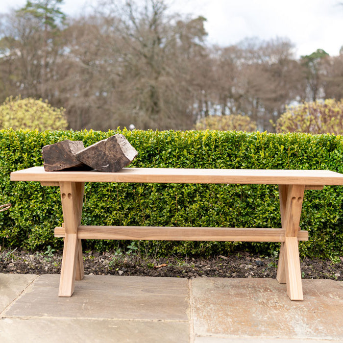 Teak Plank Bench