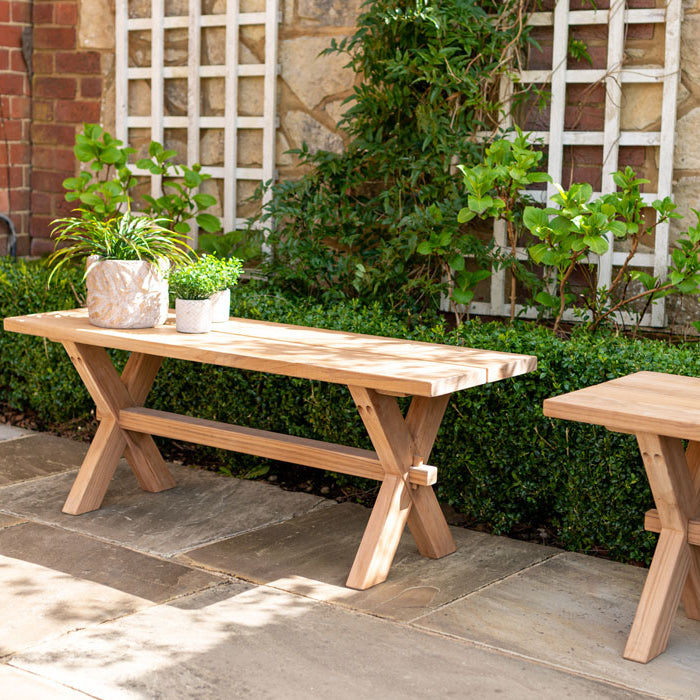 Teak Plank Bench 1.2m