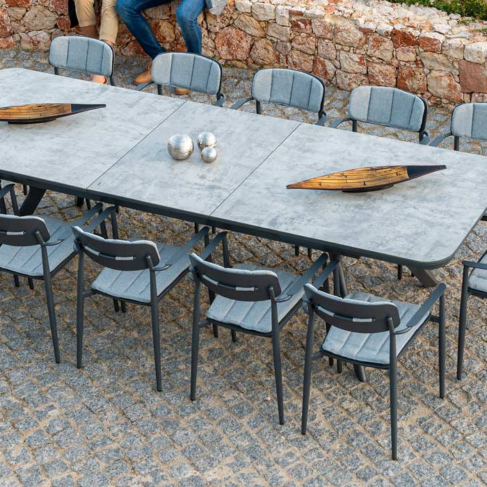 Rimini Armchair with Cushion with 12 seater table