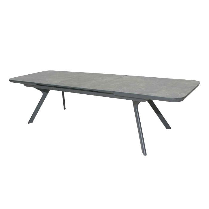 Gray outdoor table on a white background