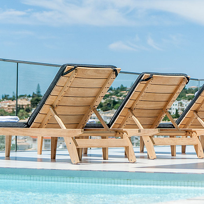Alexander Rose Roble Tivoli Wooden Sunbeds
