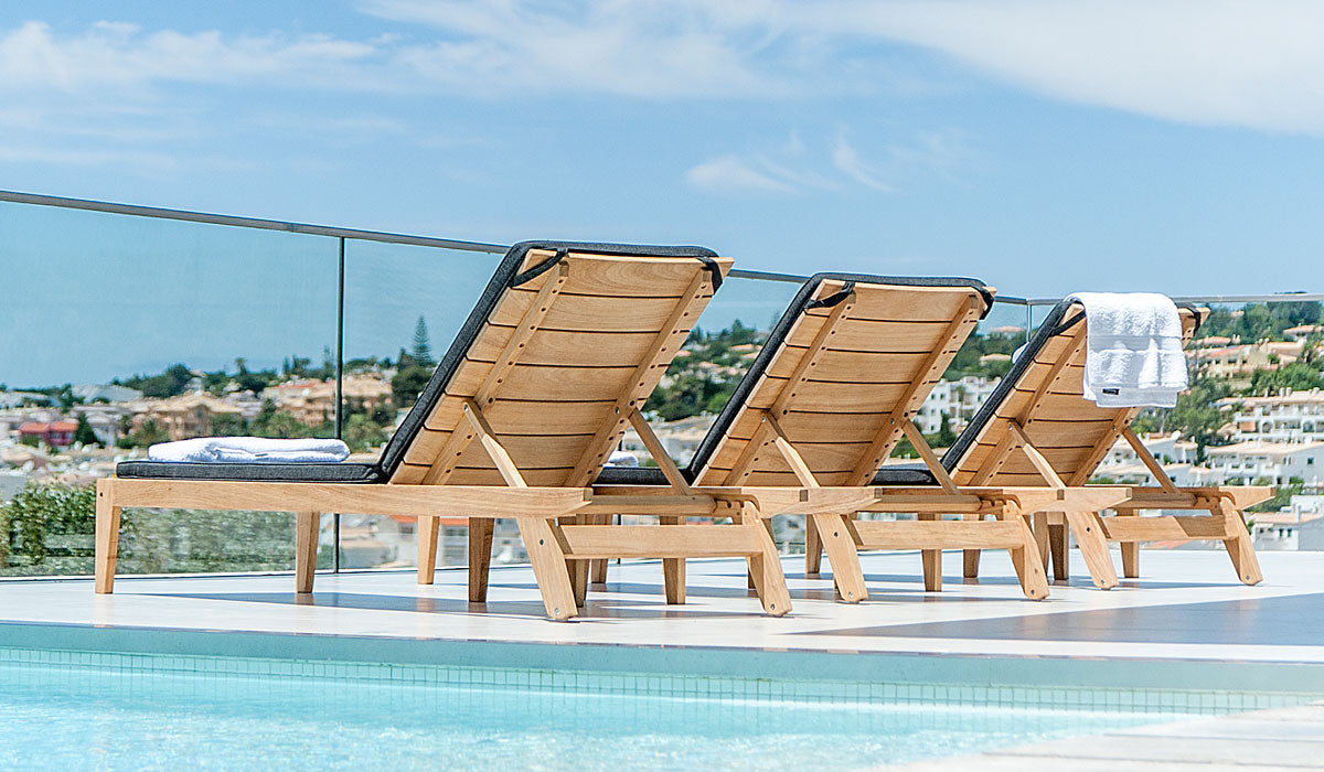 Alexander Rose Roble Tivoli Wooden Sunbeds