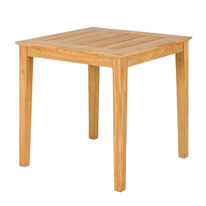 Wooden table on a white background