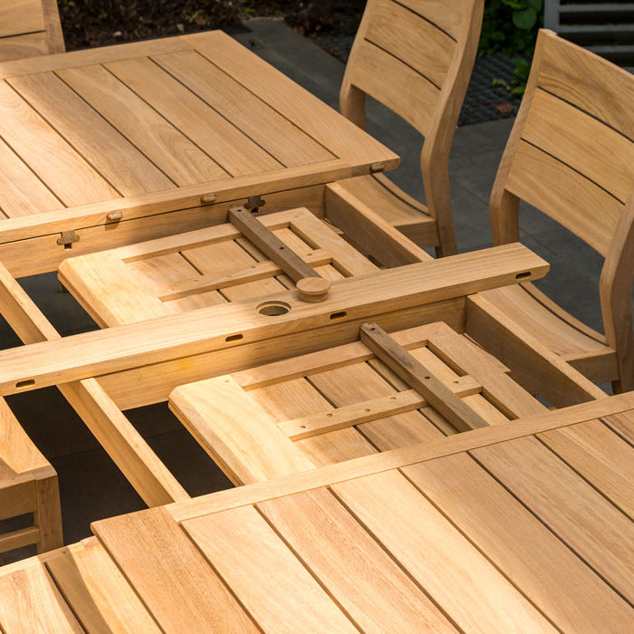 Roble Tivoli Extending garden Table 2m/2.9m x 1m