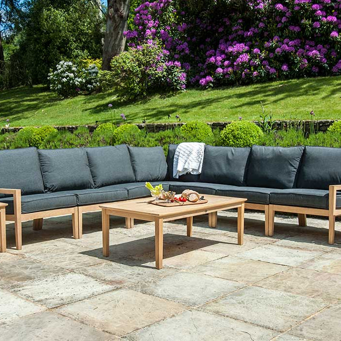 Roble Tivoli garden Side Table 0.8m x 0.8m