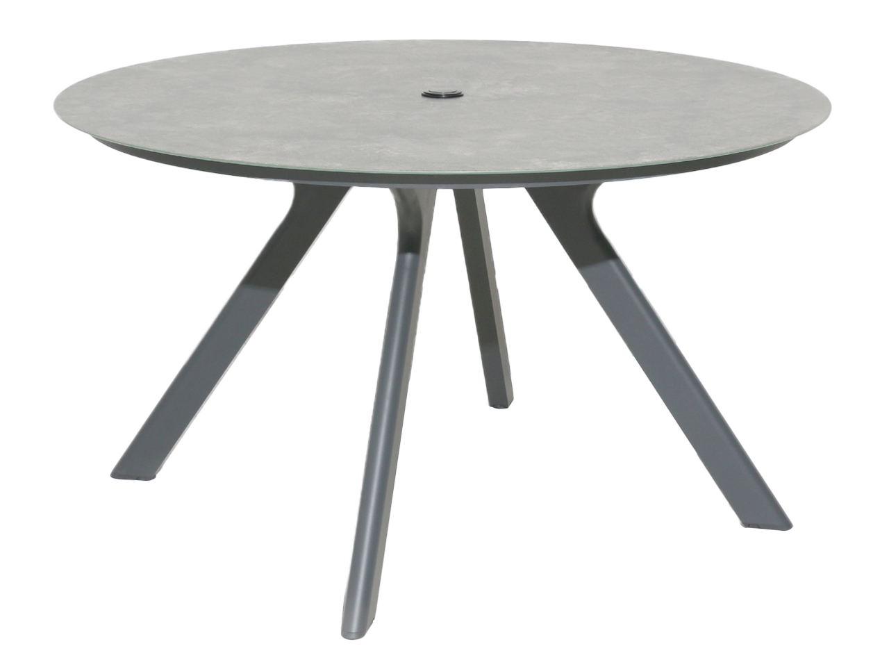 1 x Rimini Round Table W. Ceramic Glass 1.3m