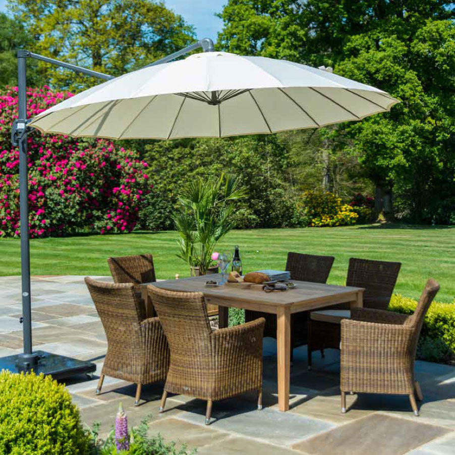 Ecru garden parasol
