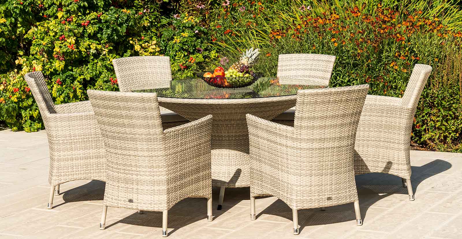 Ocean Pearl Rattan outdoor furniture table & chairs