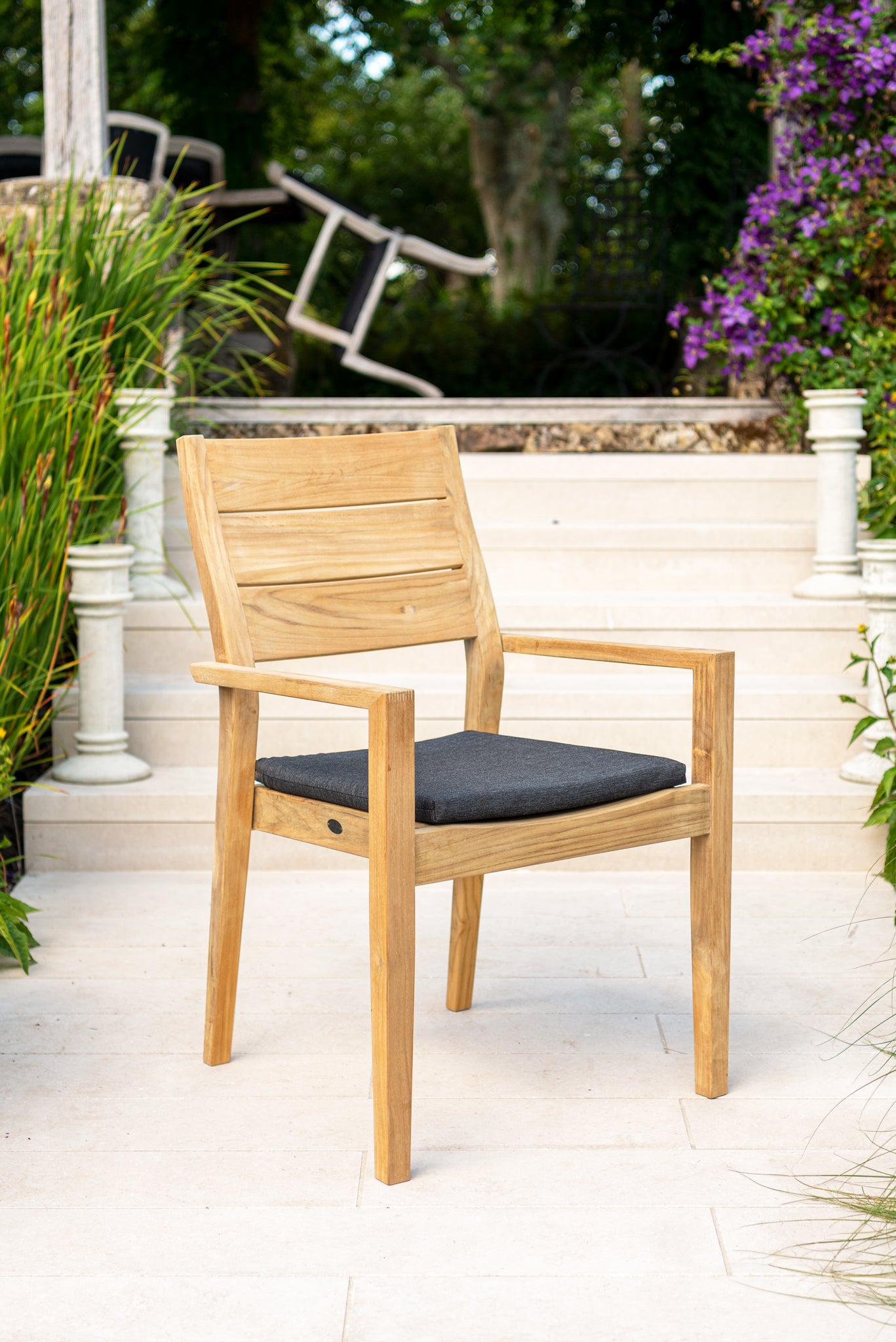 Roble Cushion in Charcoal by Alexander Rose