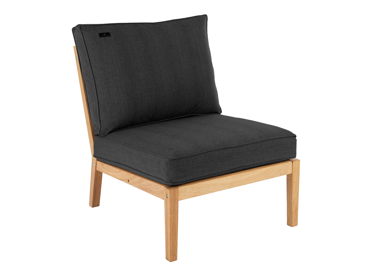 Roble Tivoli middle module outdoor sofa with dark grey cushions
