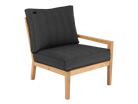 Roble Tivoli right end module to sofa set with dark grey cushions