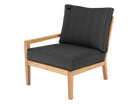 Roble Tivoli end module with dark grey cushions