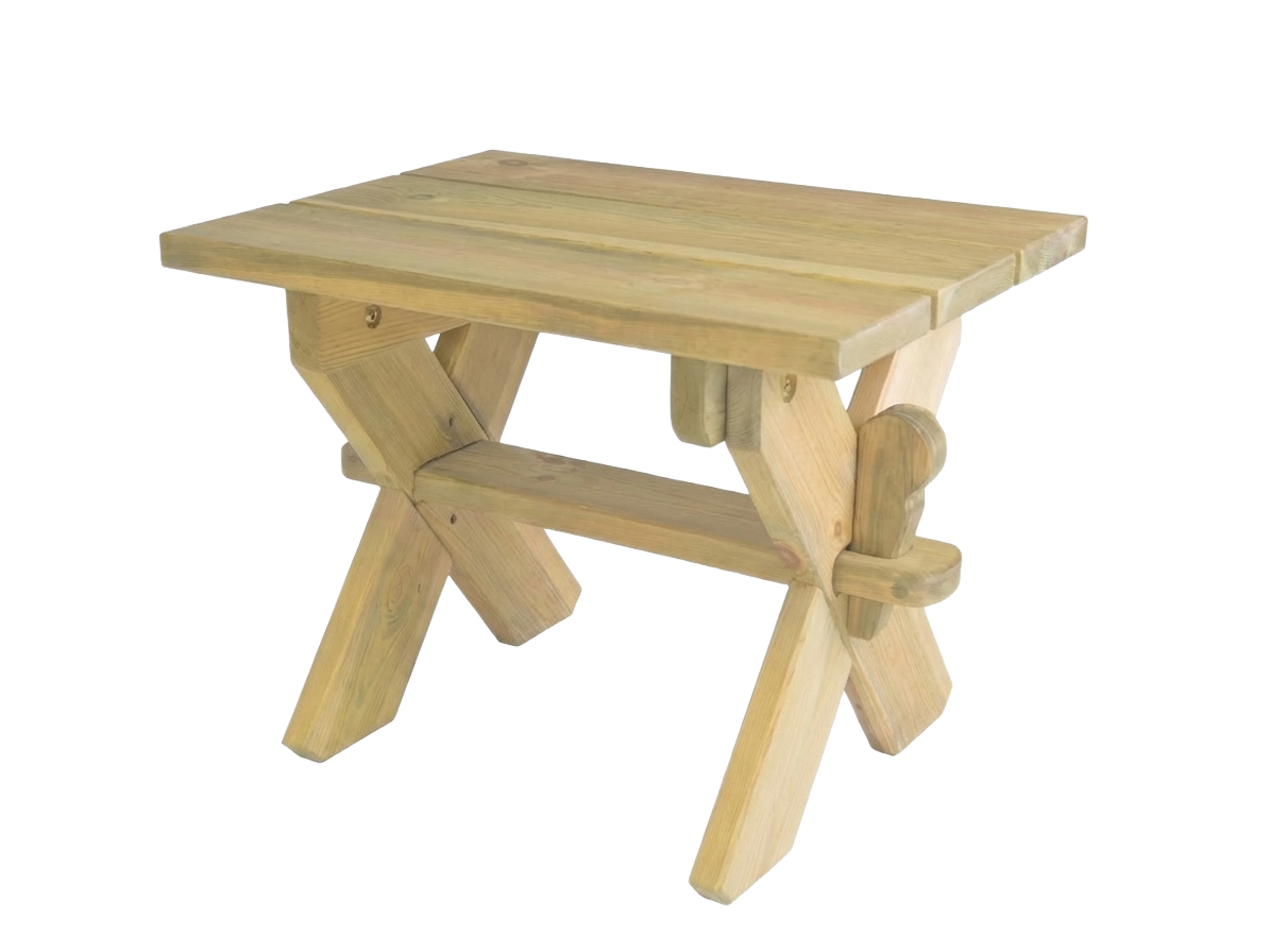 Pine single bench stool