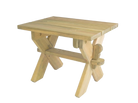 Pine single bench stool