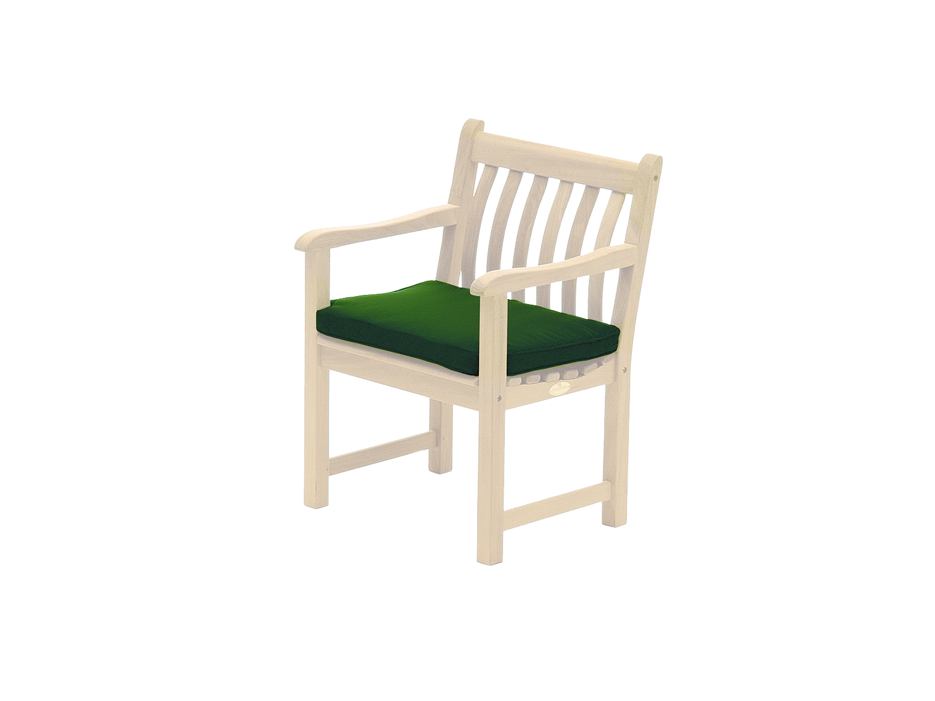 green chair cushion