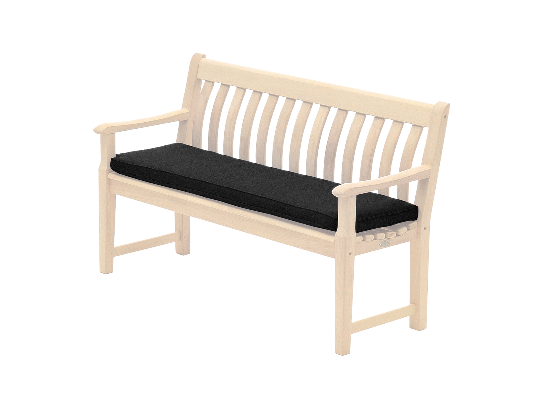 black bench cushion