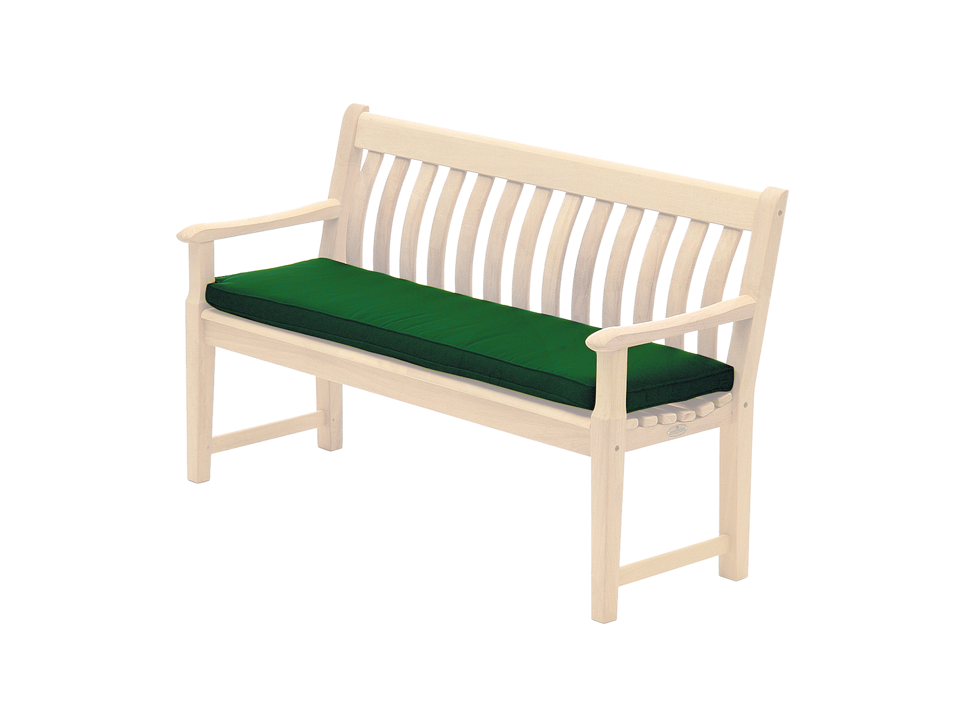 green bench cushion
