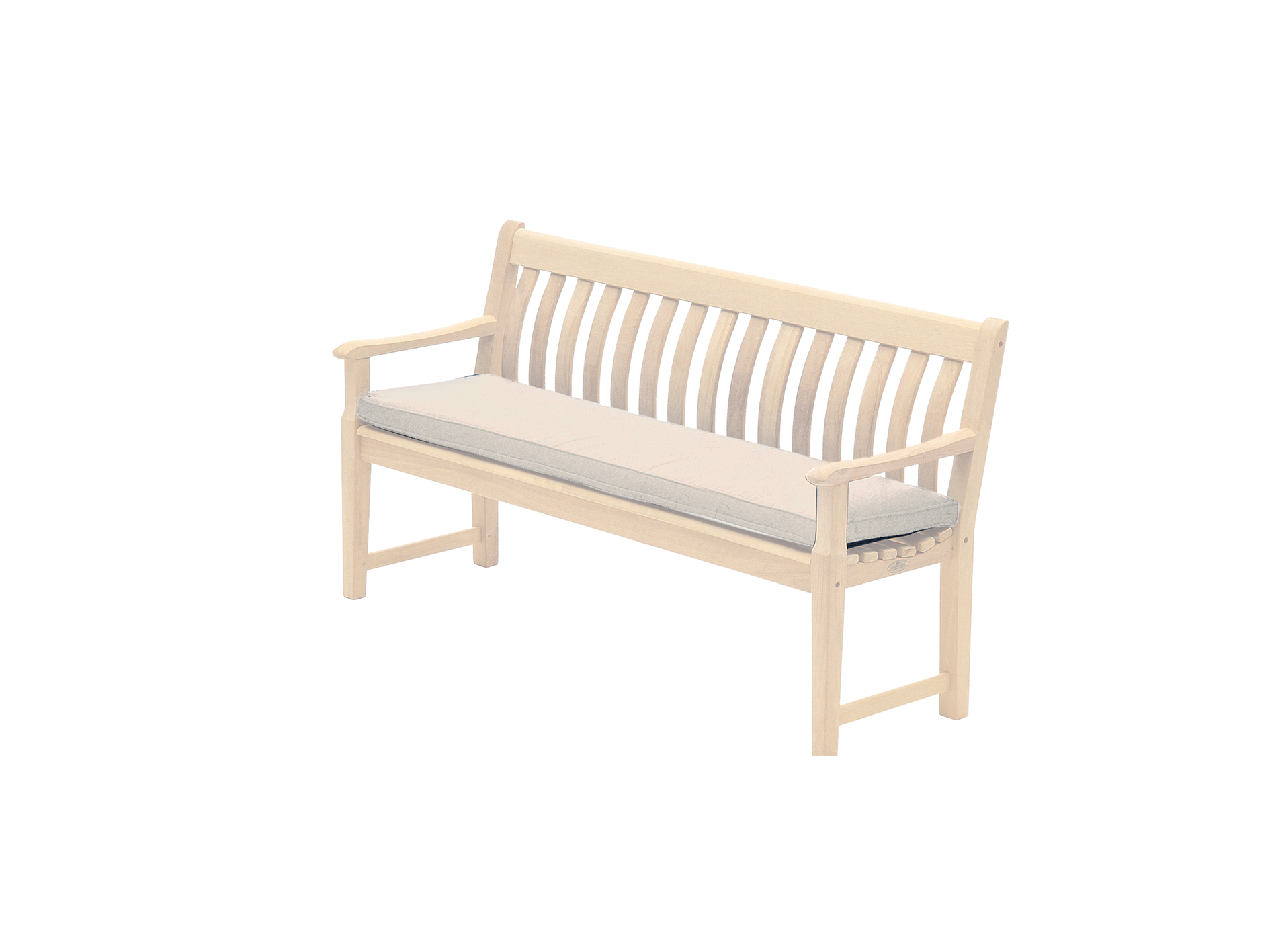 creme bench cushion