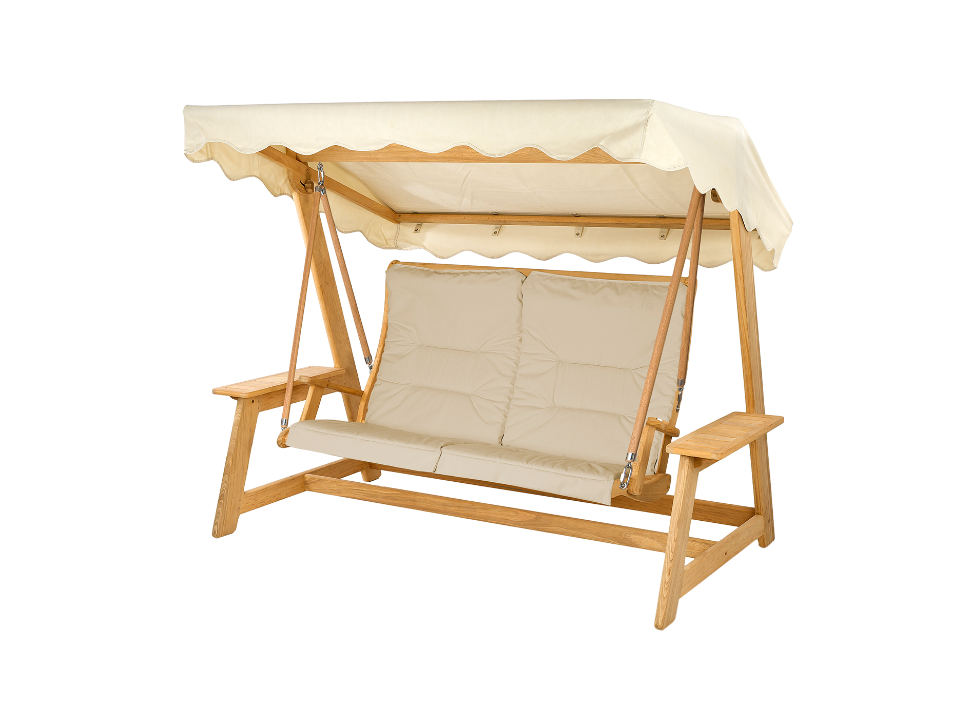 white swing seat cushion