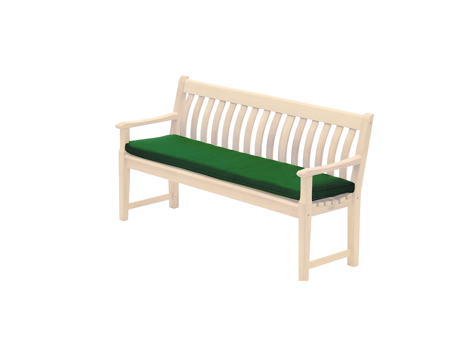 green bench cushion