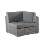 Monte Carlo Garden Furniture Modular set corner unit with grey cushions