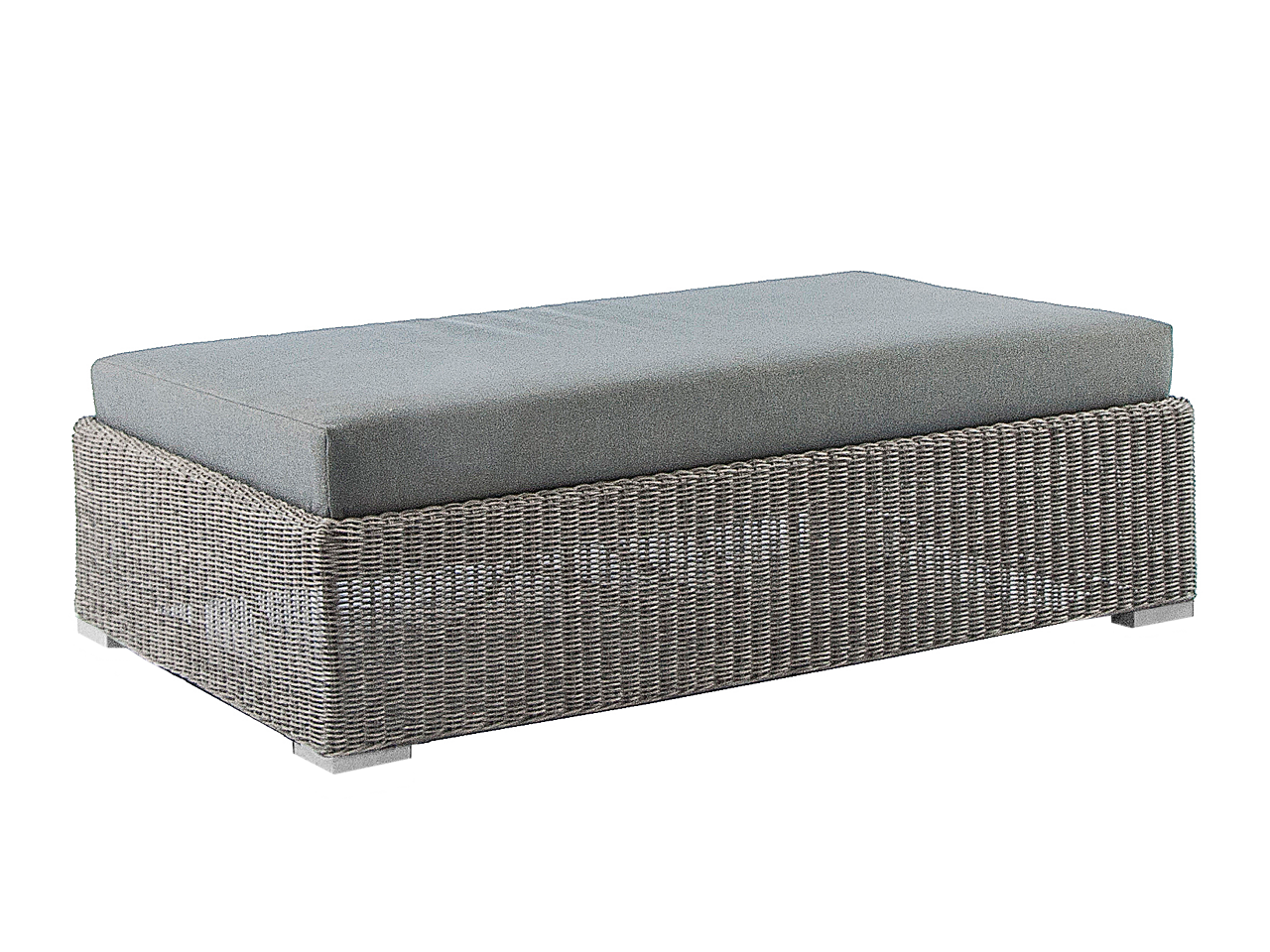 Monte Carlo Weave Ottoman with cushion by Alexander Rose