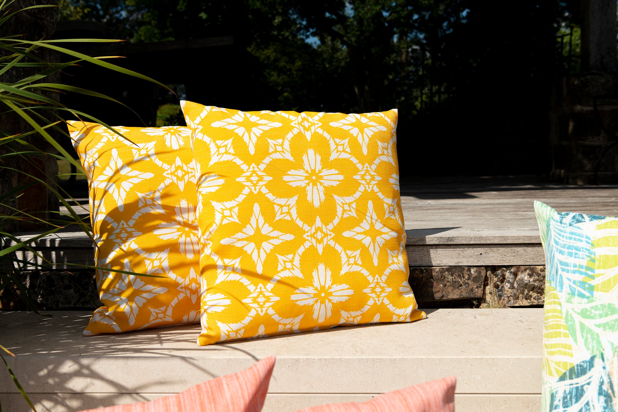 Yellow Scatter Cushion by Alexander Rose