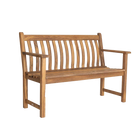 dark brown wooden bench