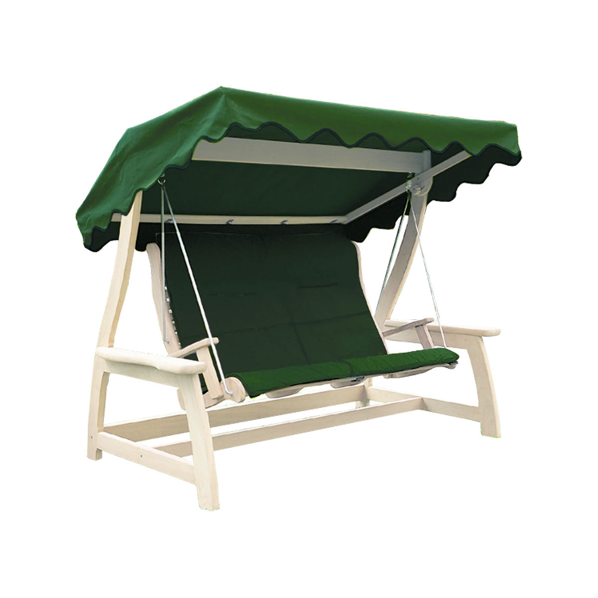 Alexander Rose Hardwood Swing Seat Canopy Green