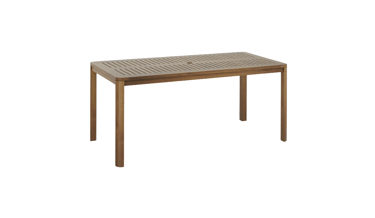 Bolney rectangular outdoor table 1.6m x 0.8m in rich acacia wood