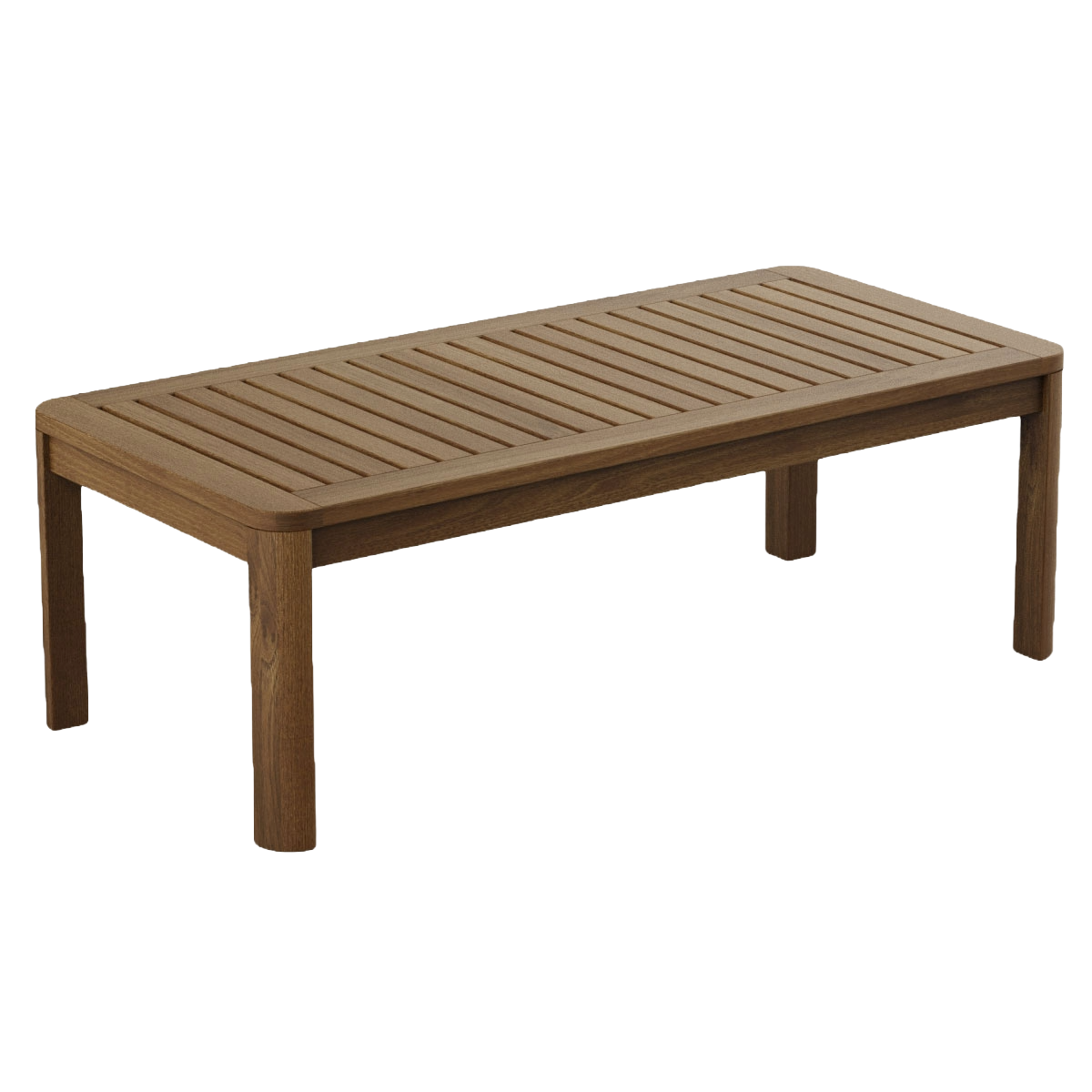 Bolney backless outdoor bench in acacia wood