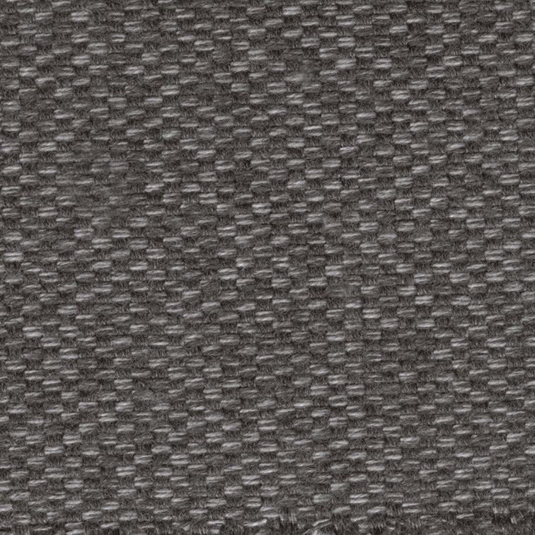 Close-up of a textured dark grey fabric seat cover