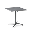 Gray outdoor table with a white background