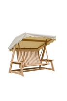 Roble swing seat with ecru canopy in a transparent background