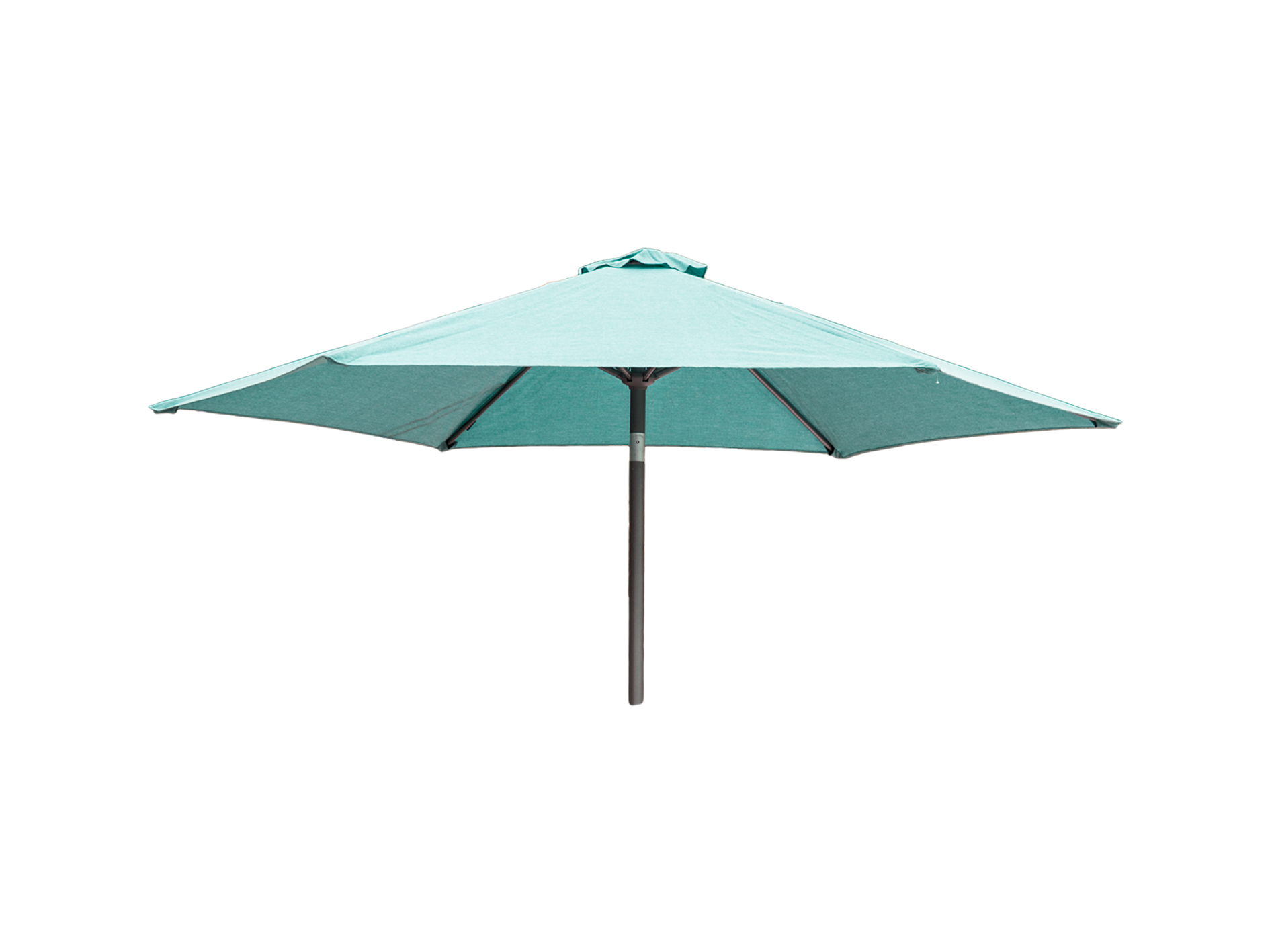teal umbrella garden