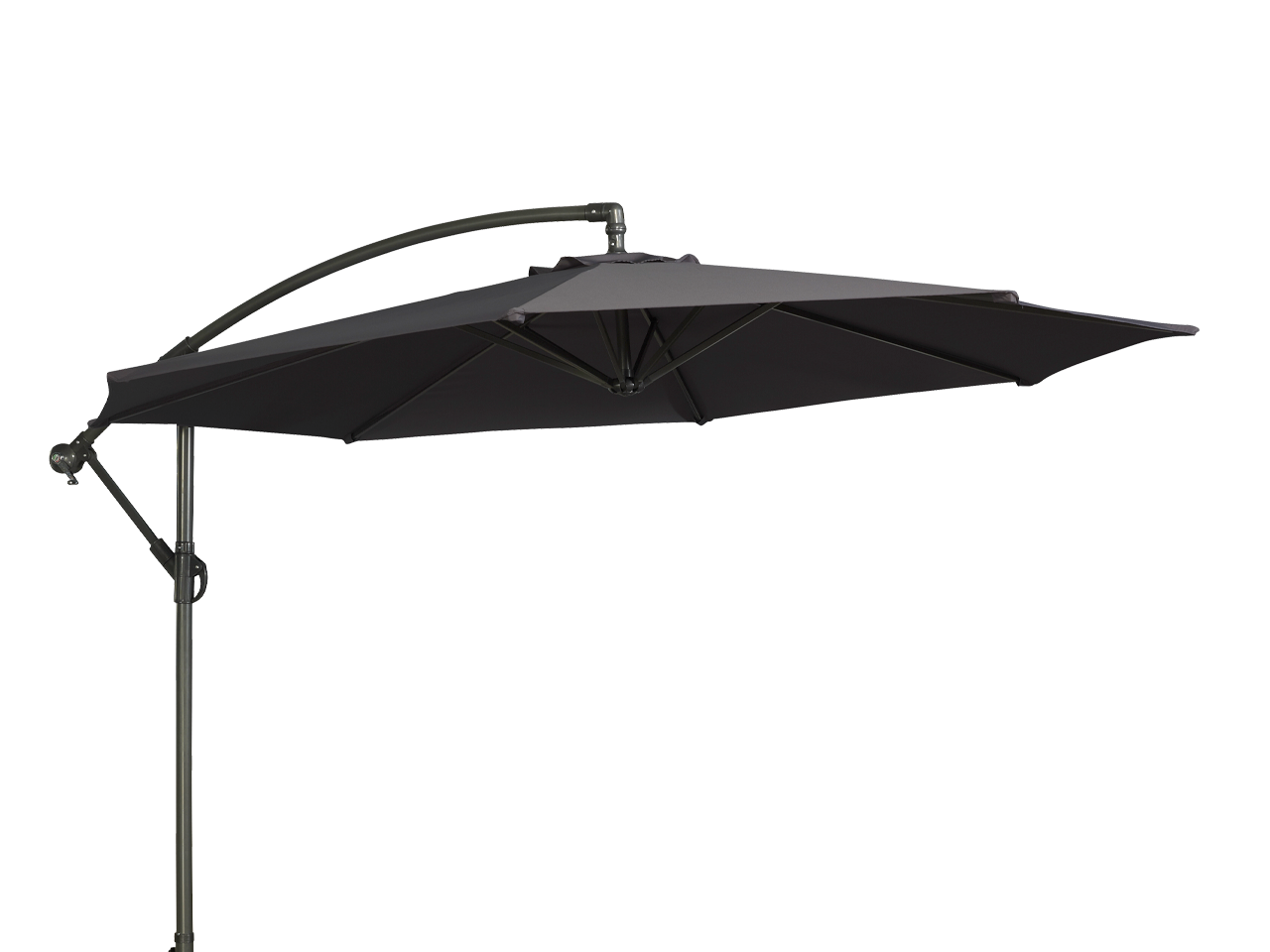Black cantilever parasol