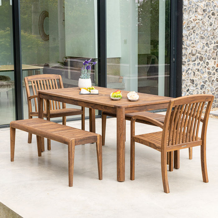 Wooden Bolney Backless Bench 4ft