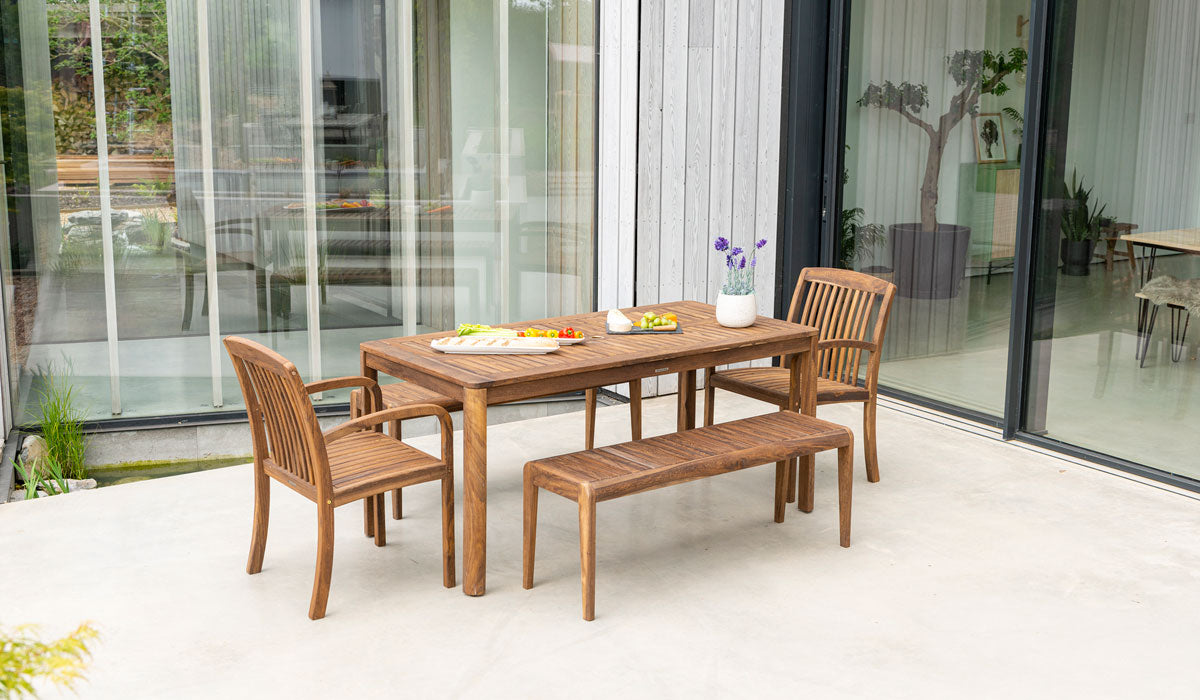 Bolney Durable Outdoor Rectangular Table 1.6m x 0.8m