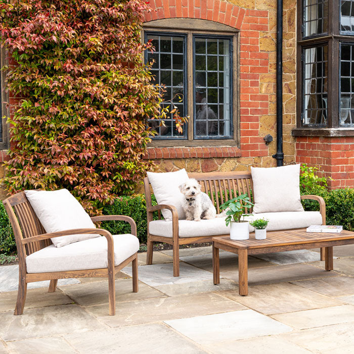 Alexander Rose Bolney 2 Wooden Seater Sofa