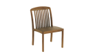 Wooden chair on a white background
