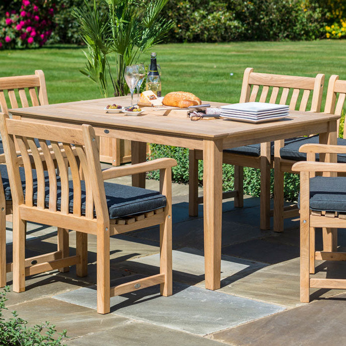 Roble Tivoli Rectangular Table 1.5m x 1m