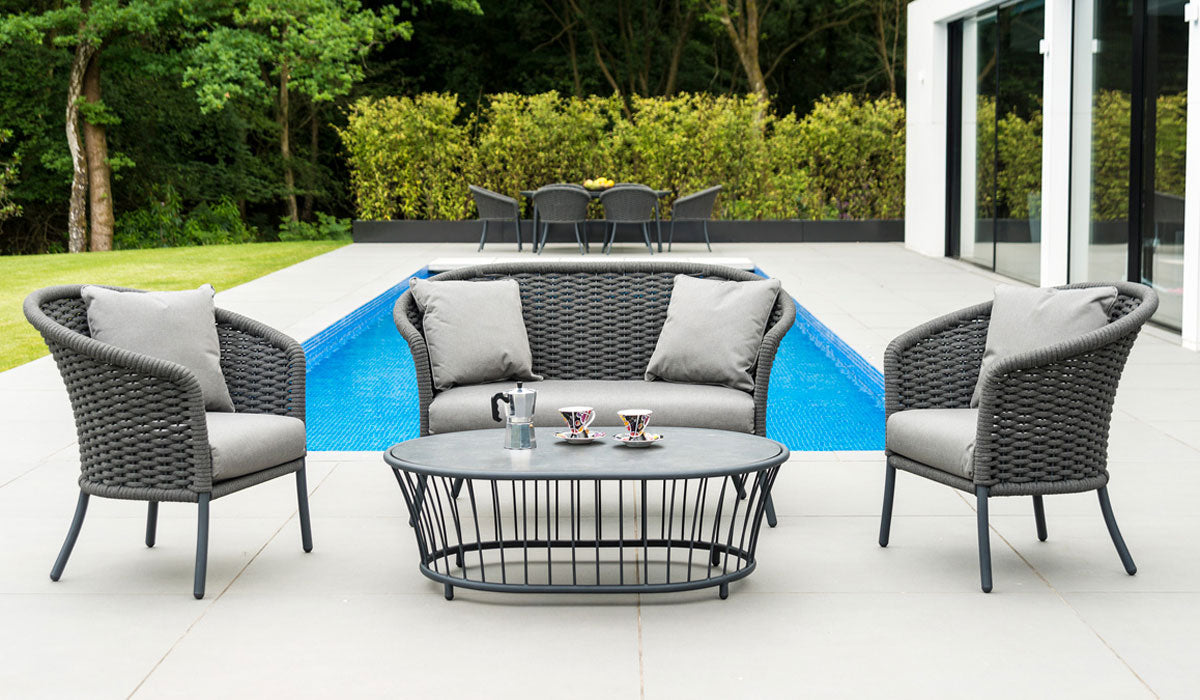 Cordial Grey Lounge Armchair for outside