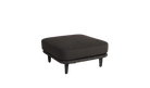 Dark gray ottoman on a white background