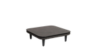 Rectangular dark grey coffee table on a white background