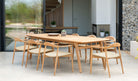 Dana Teak Dining Table for outside