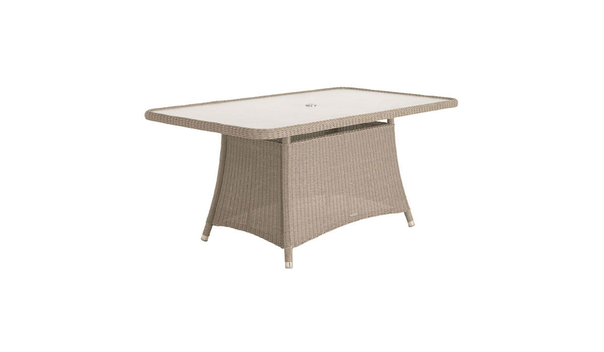 Hazelmere Rectangular Table cutout in natural weave