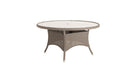 Hazelmere Round Table cutout in grey weave