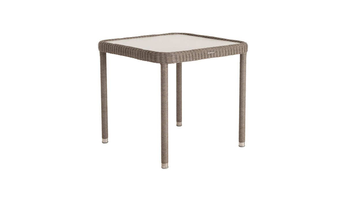 Hazelmere Square Table cutout in grey weave