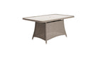 Hazelmere Rectangular Table cutout in grey weave